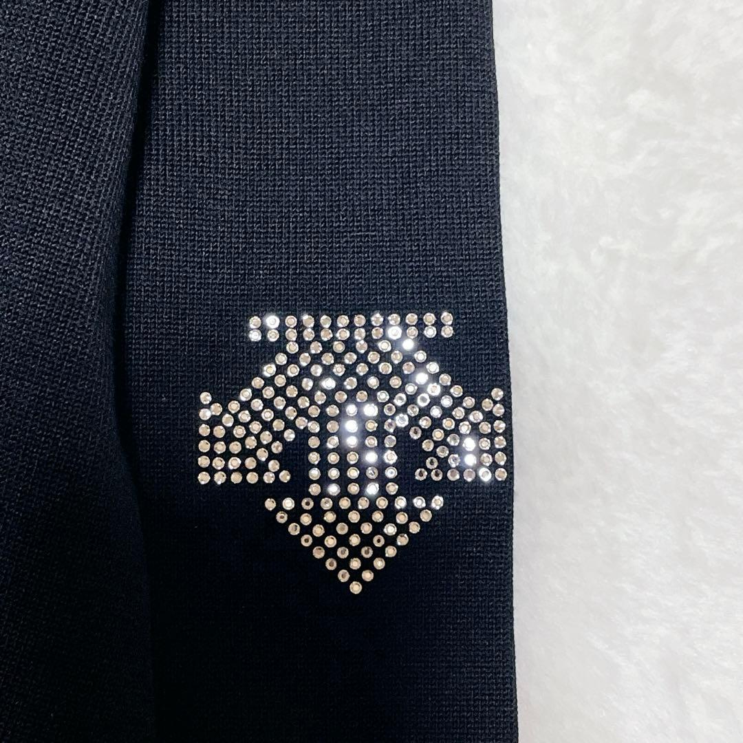 【美品】DESCENTE GOLF シースル　切替モックネックニット