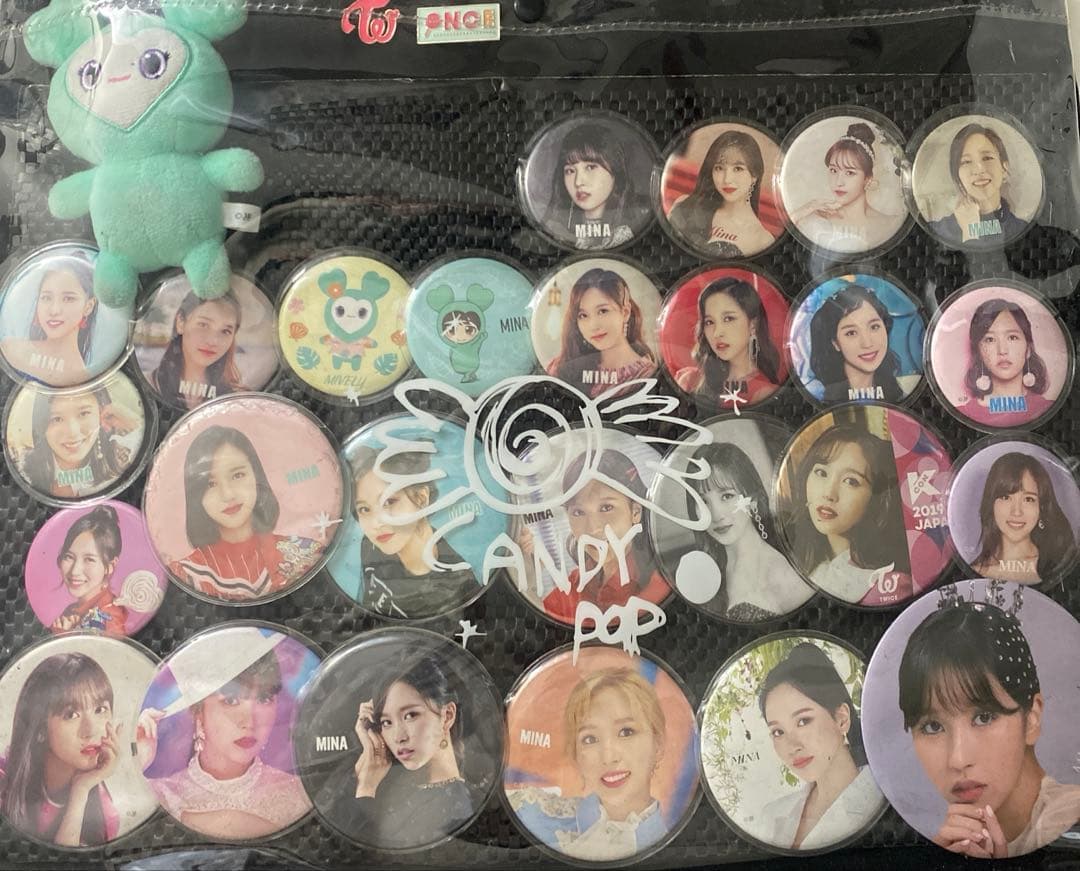 TWICE 缶バッチ ミナ 痛バ トートバック グッズ candypop