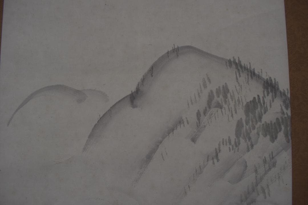 【真作】山田敬中/新山帰想図/山水人物図/掛軸☆宝船☆Z-464