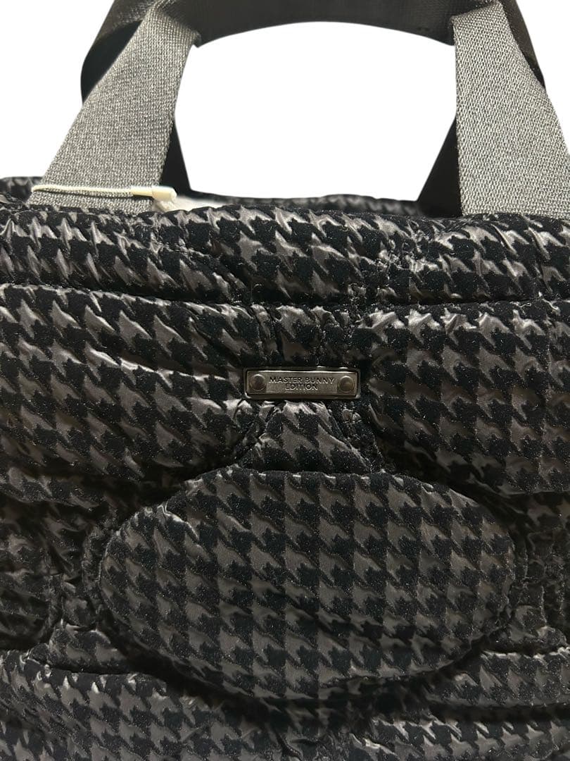 新品 未使用 パーリーゲイツ マスターバニー カートバッグ 千鳥格子