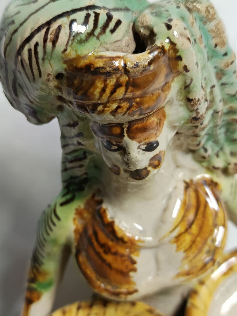 イタリアのヴィンテージ陶器キャンドルホルダー