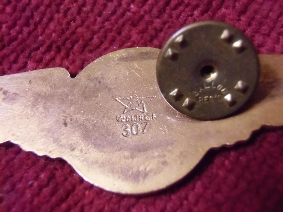 ★１９５０年代＊アメリカ軍＊海軍/海兵隊/沿岸警備隊＊エアクルーウィング章/実物