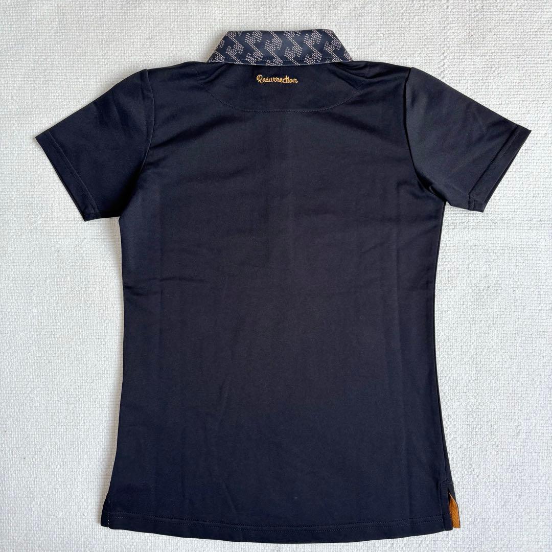 【Sサイズ】レザレクション 半袖ポロシャツ ショートパンツ ブラック上下セット