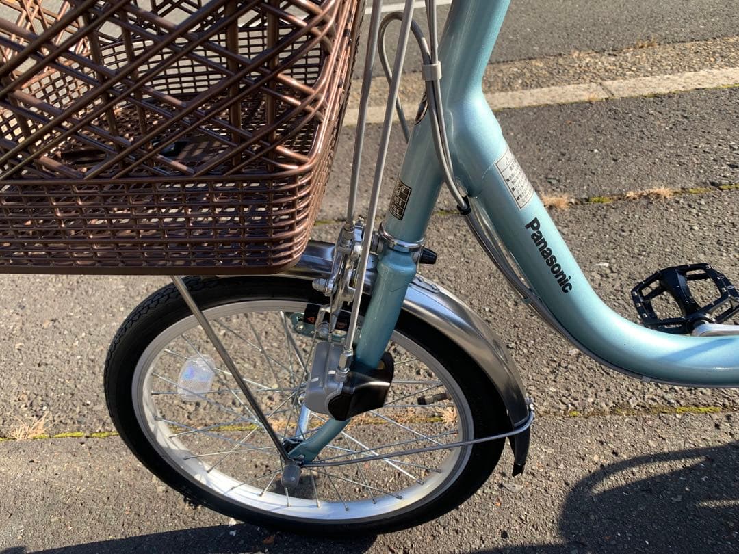 【動作確認済】送料無料 Panasonic 電動アシスト三輪自転車12Ah