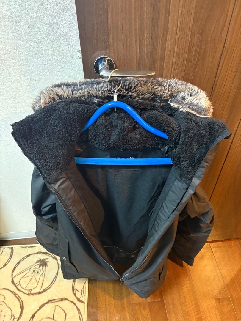 mazume ファー付きレインウェア 黒
