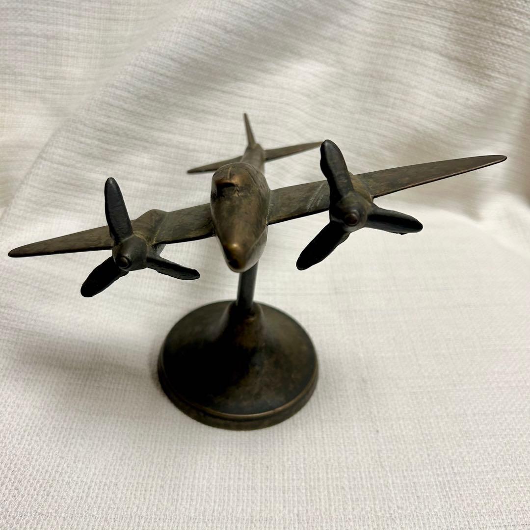 ヴィンテージオブジェ　真鍮製イギリス戦闘機ボーファイター