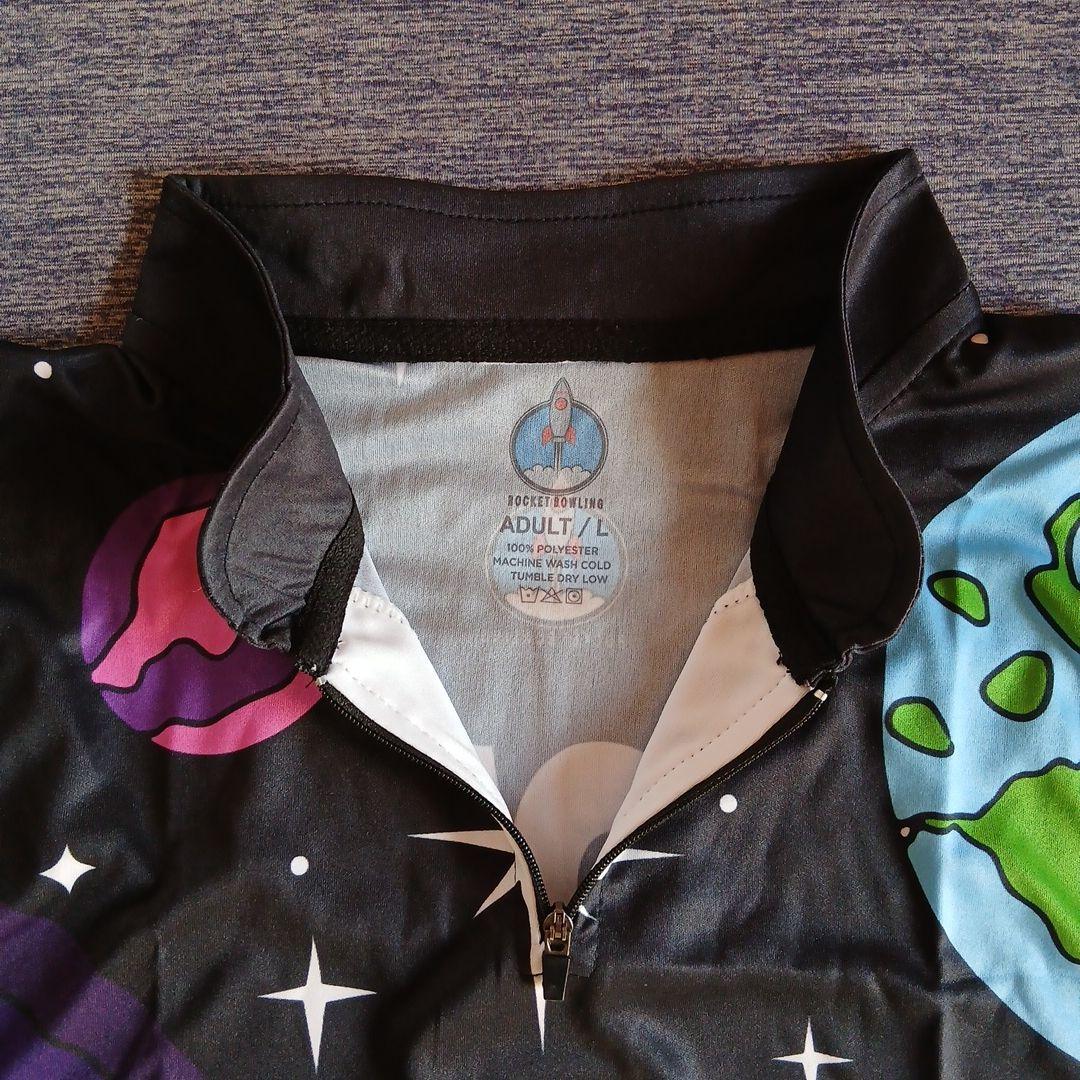 ✨新品✨ボウリングウェア　STORM　サイズXL　ブラック　宇宙人　宇宙飛行士