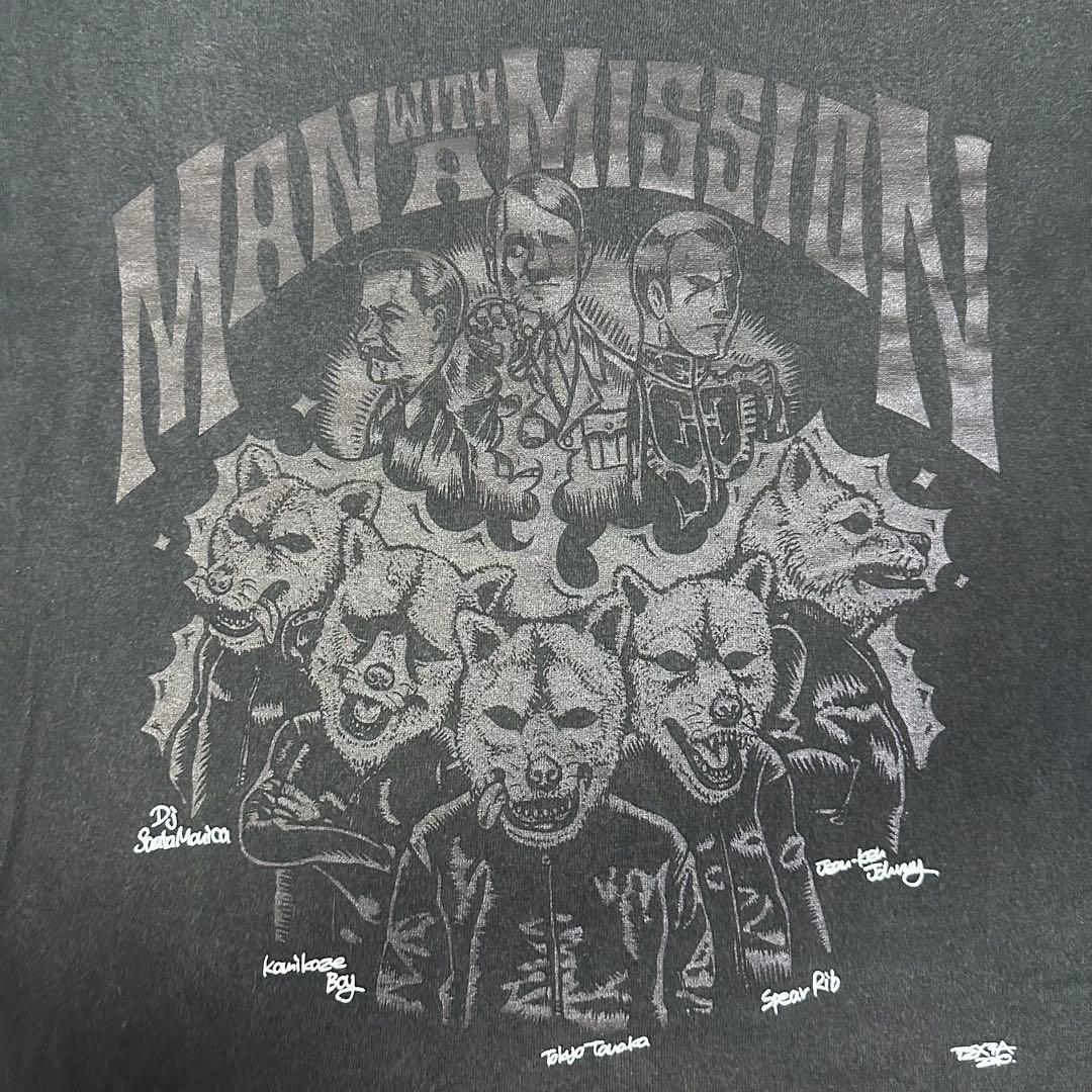 MAN WITH A MISSION シークレット裏ハカセTシャツ　Sサイズ