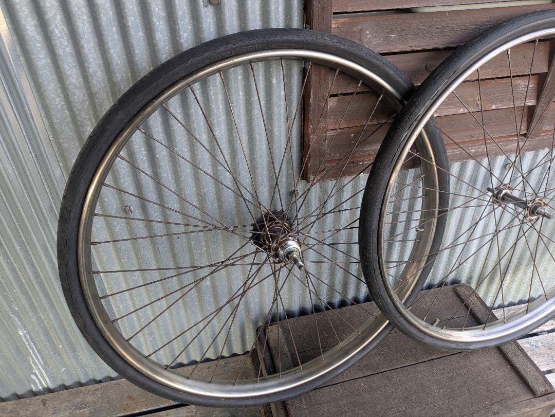 アラヤ BEホイール 実用車 前後セット 昭和 レトロ 自転車