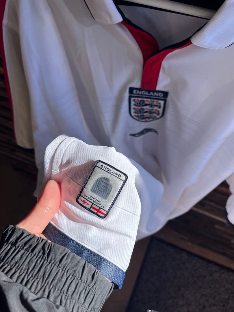 イングランド代表　リバーシブル半袖ユニフォーム　Umbro製サイズXL