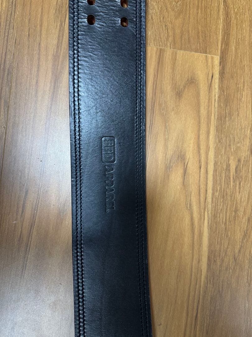 SBD パワーベルト13mm ブラック/レッド　Mサイズ