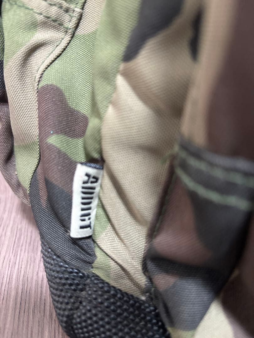 ADDICT UDG 迷彩柄 レコードバッグ