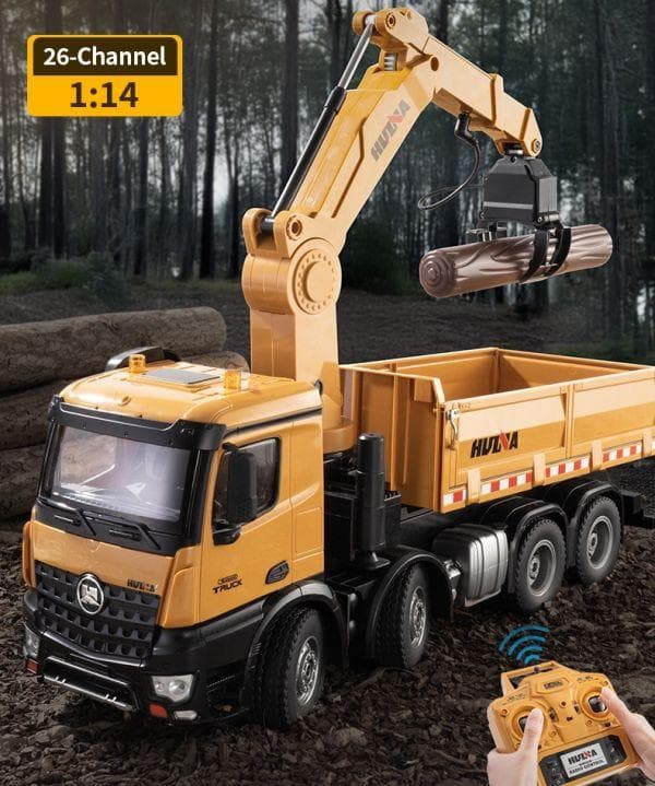 1/14 2.4GHz 26ch 4軸8輪 折り曲げ式 クレーントラックR/C