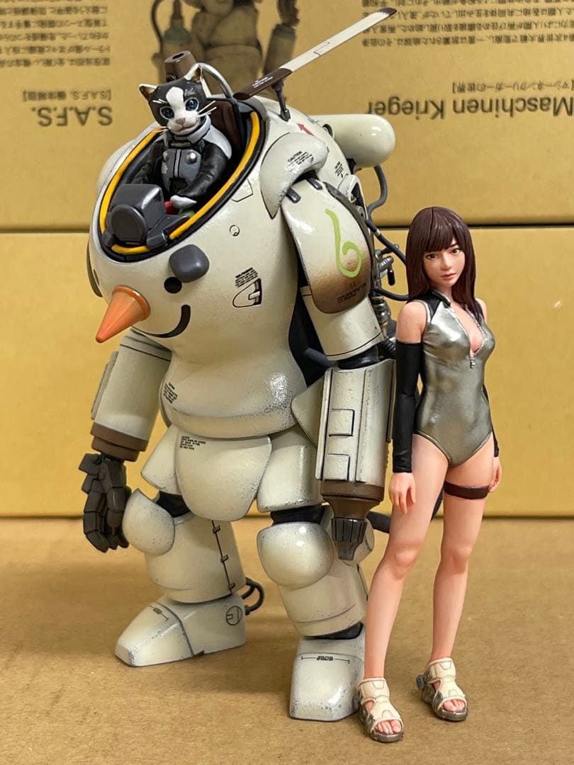 マシーネンクリーガー　ファイアボールにゃふスノウマン&レジンフィギュア完成品