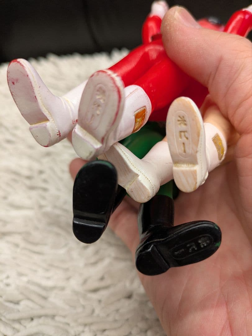 ソフビ　当時物　ゴレンジャー　5体セット 戦隊ヒーロー　特撮　ミニソフビ