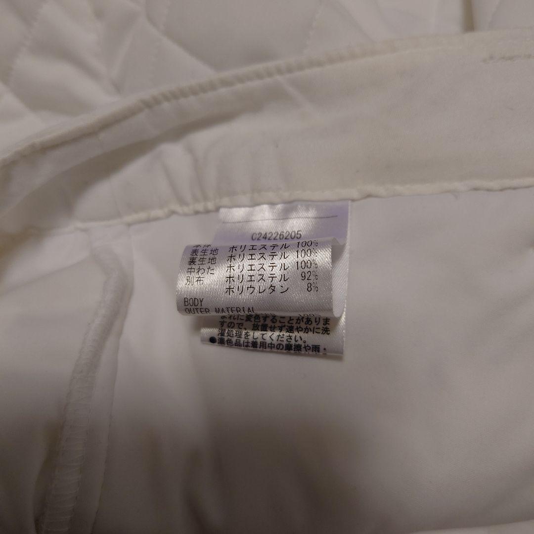 ホワイト キルティング レディースパンツ