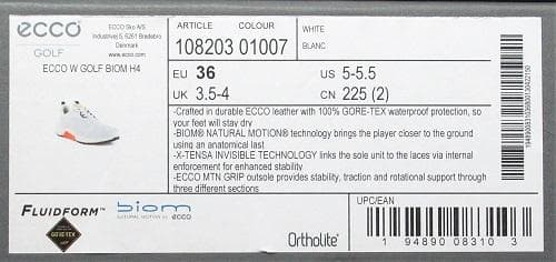 新品 ECCO　バイオム H4 ゴルフシューズ/レディス/36(22.5)