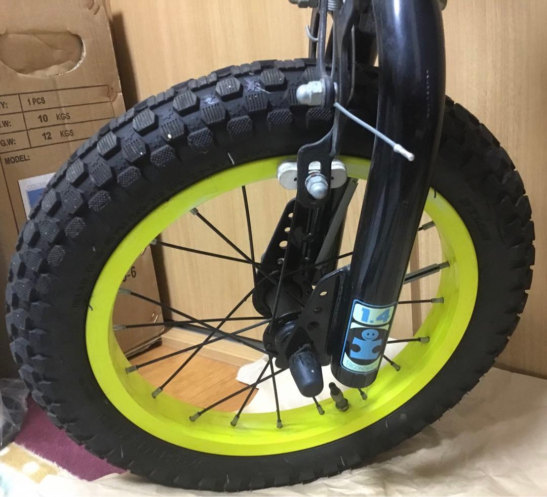 14インチ　⚠️ジャンク⚠️バラして発送します⚠️　パンク？　ベルなし　子ども　キッズ