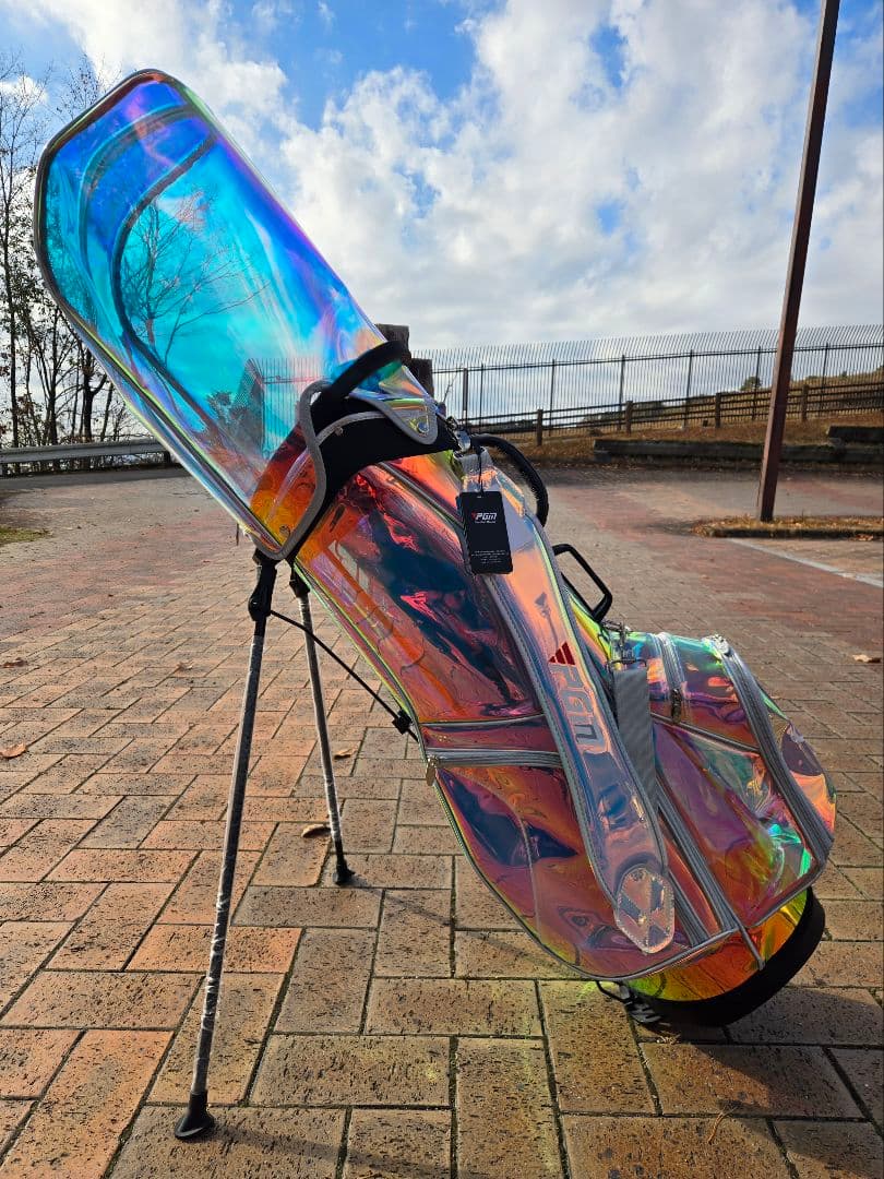 PGM　スケルトンオーロラ　スタンドキャディバッグ