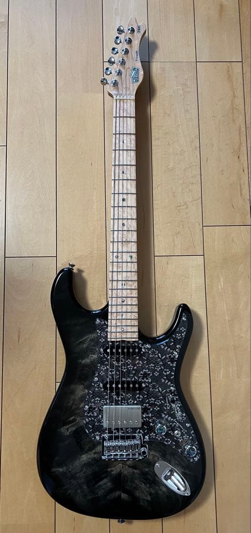 ギター Kino frawdit 22F SSH Ash/Flame Tochi Top