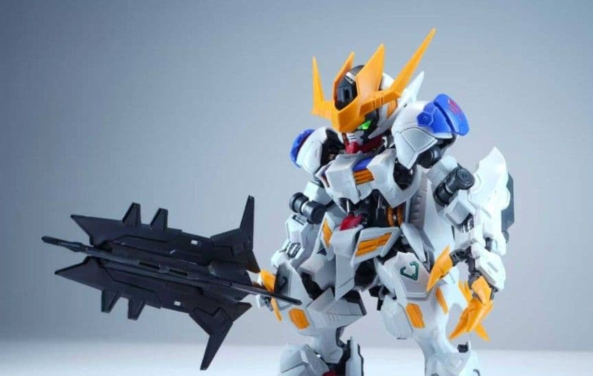 【海外製】バエル　バルバトス似　形態切替可 MGSD相当 発光 組立式プラモデル