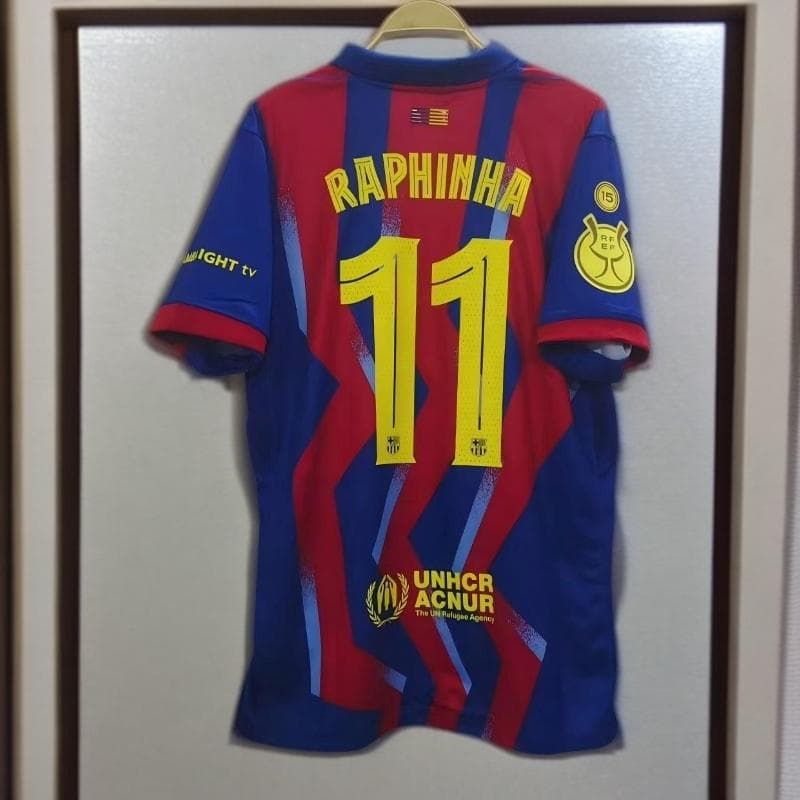 2026 SUPRERCOPA バルセロナ Raphinha 11番 半袖シャツ