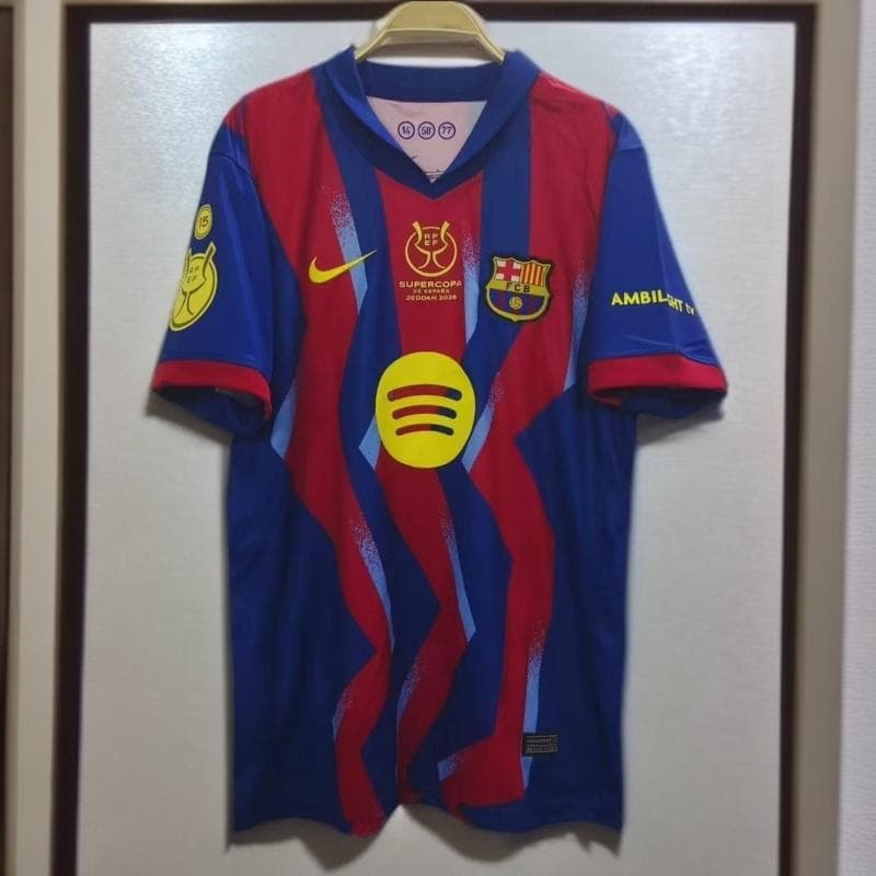 2026 SUPRERCOPA バルセロナ Raphinha 11番 半袖シャツ