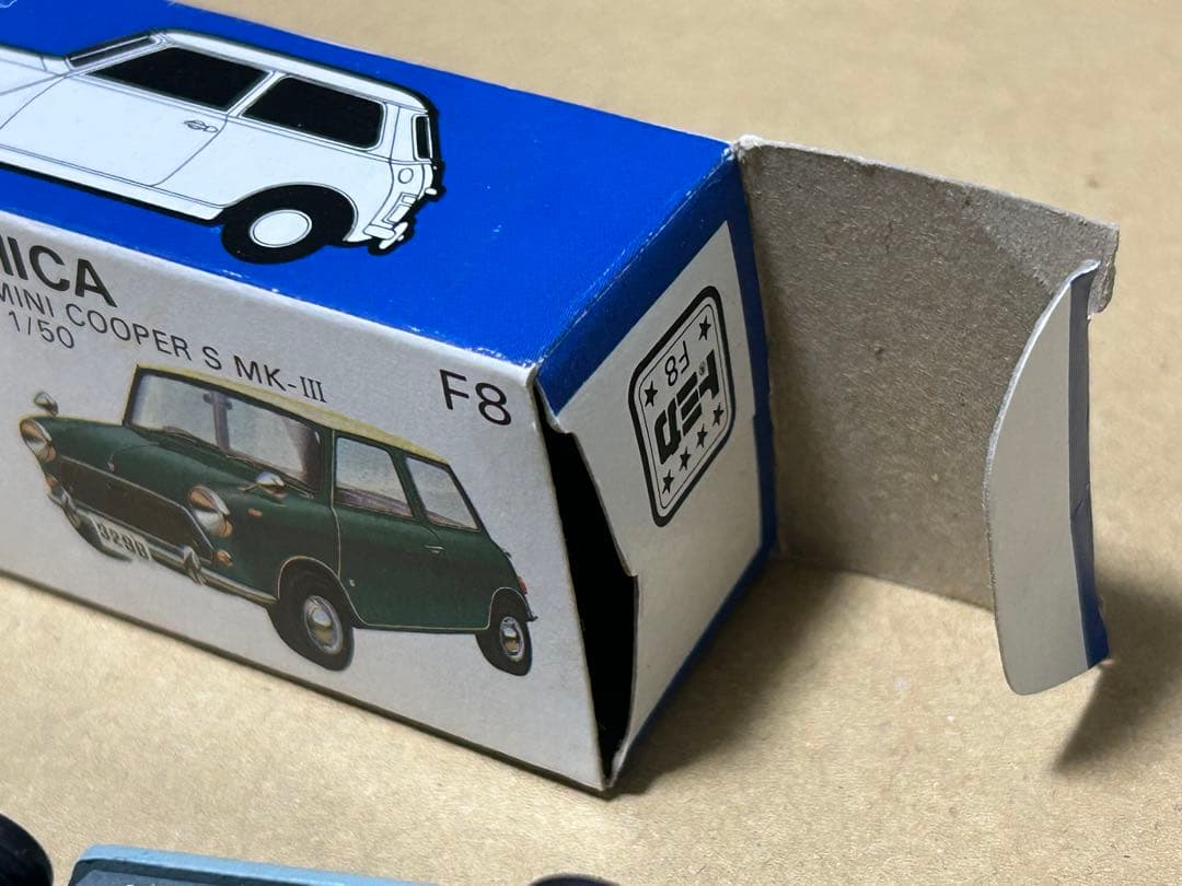 トミカ ミニクーパー リップスピード ロゴなし ねずみ色