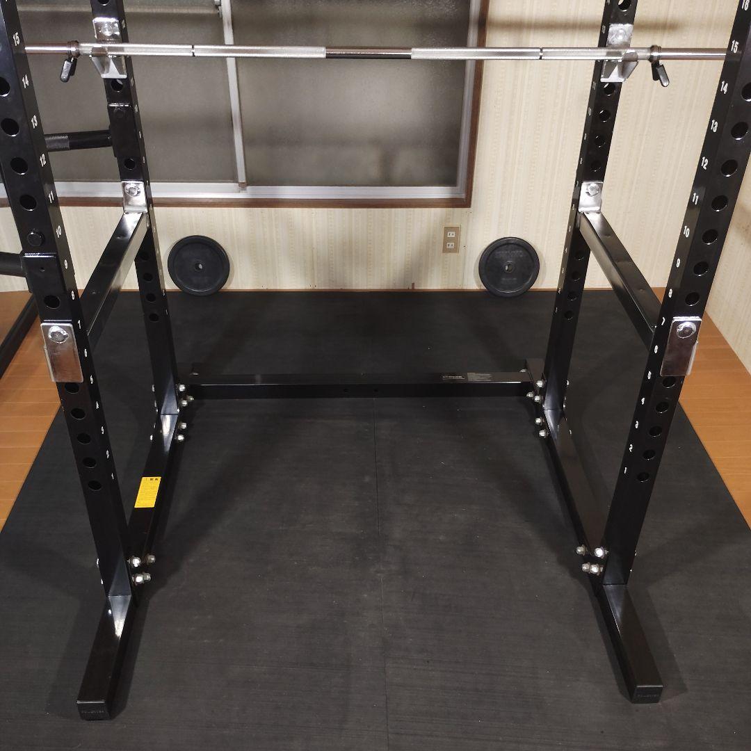 POWERTEC パワーラック ＋ バーベルバー ＋ 全身ミラー ＋ マット