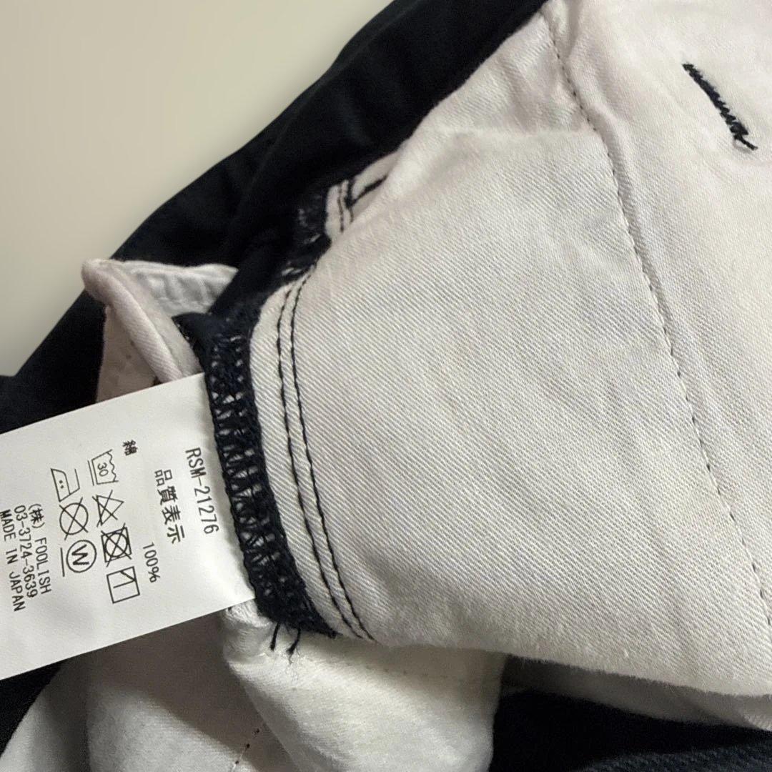 【新品】ラフアンドスウェル　Rough&Swell綿パンツ（L、ネイビー）