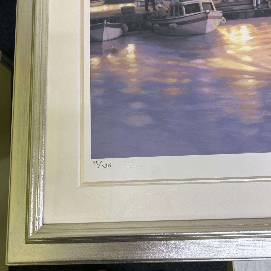 マコクンです【真作】笹倉鉄平　シルクスクリーン　ヴィーナスの港