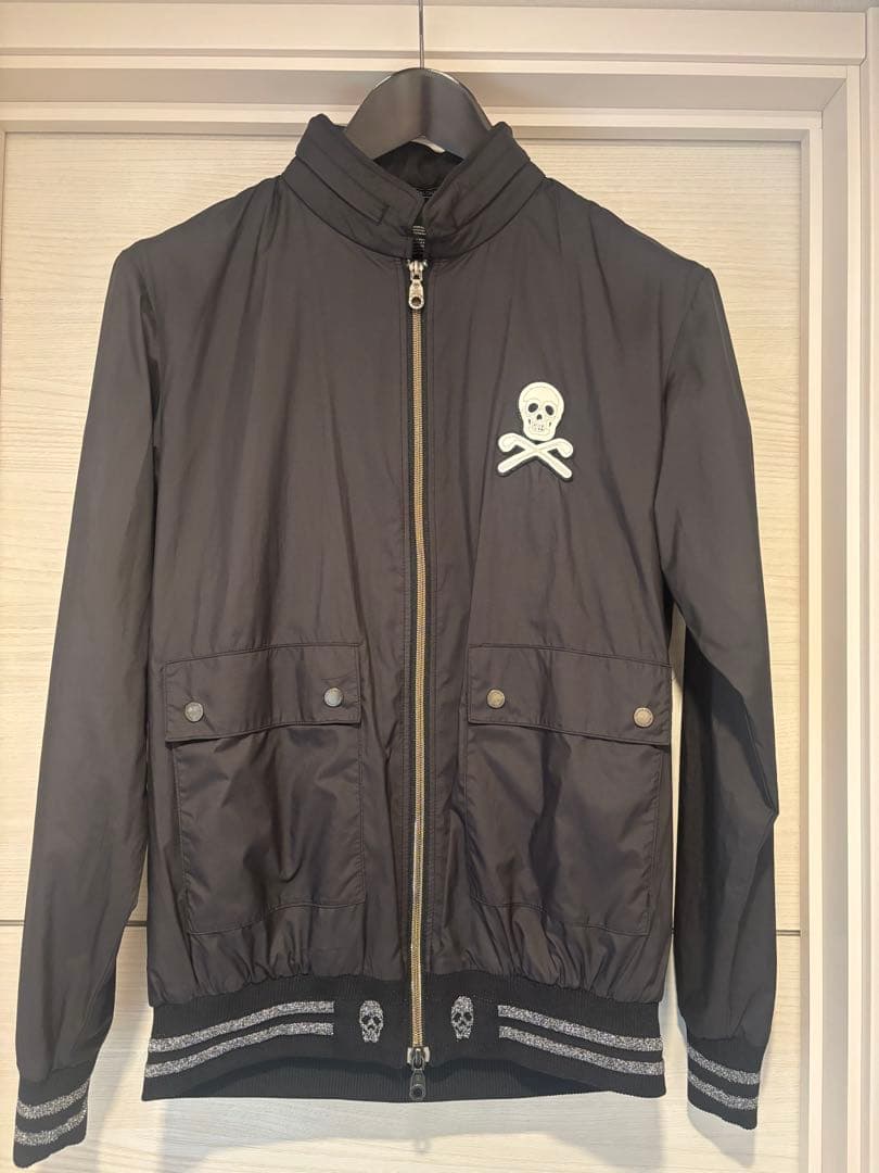 美品　L マークアンドロナ　ジップアップ　ブルゾン　スカル　アウター　ジャケット