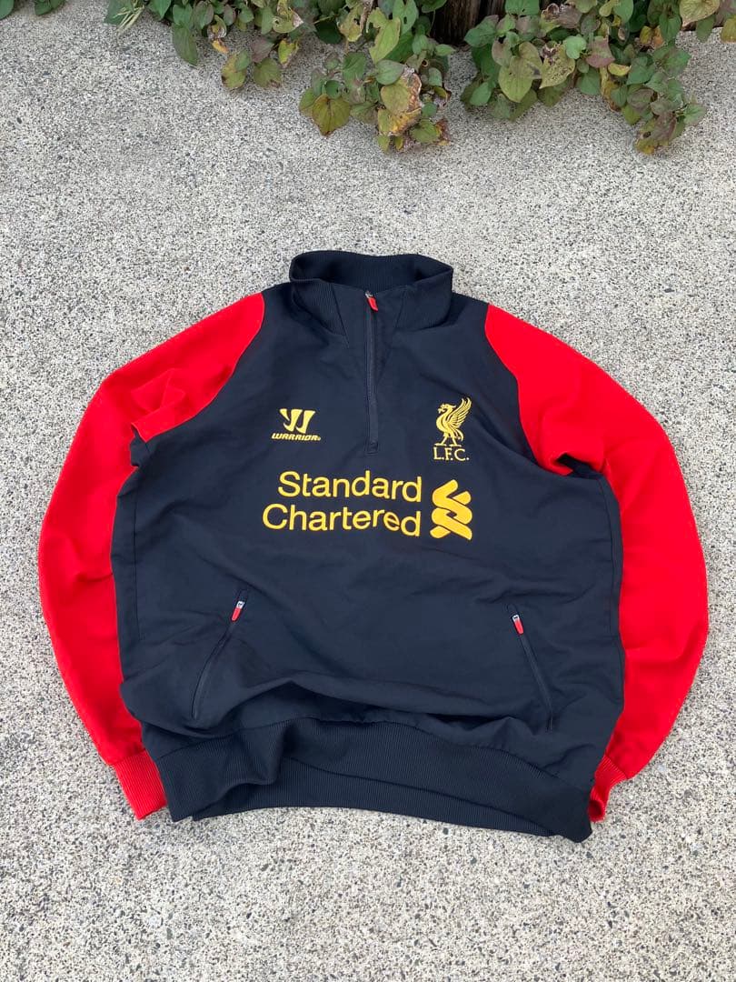 【希少】WARRIOR ×リバプールFC ハーフジップトレーニングジャケットXL