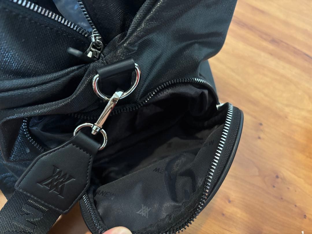 【美品】ANEW アニュー ゴルフバッグ　黒　ボストンバッグ　不織布つき