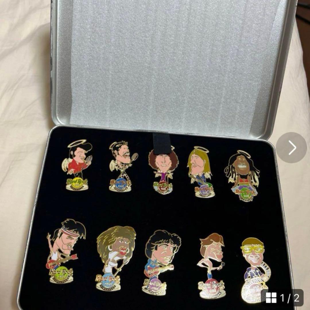 ハードロックカフェ　ピンバッジセット　シンガポール10周年
