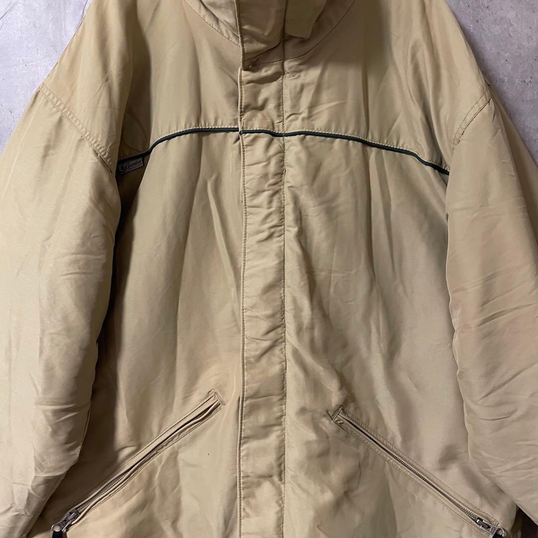 Burtonバートンスキーウェアスノーボードジャケットブルゾンベージュ刺繍ロゴ