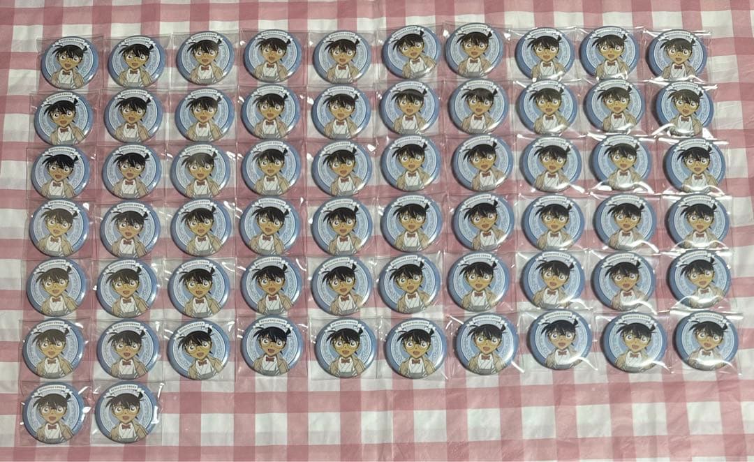 名探偵コナン 街歩き 和服 缶バッジ 江戸川コナン 62個セット