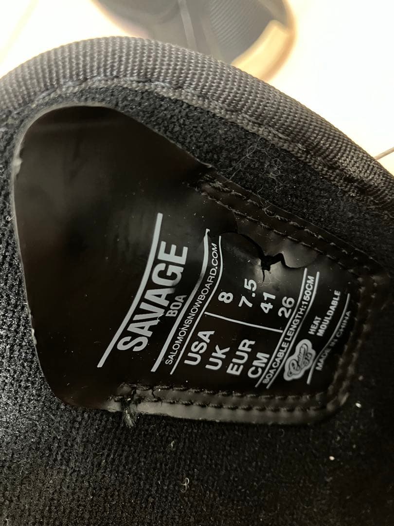 26.0cm サロモン　salomon BOA スノーボード　ソフトブーツ