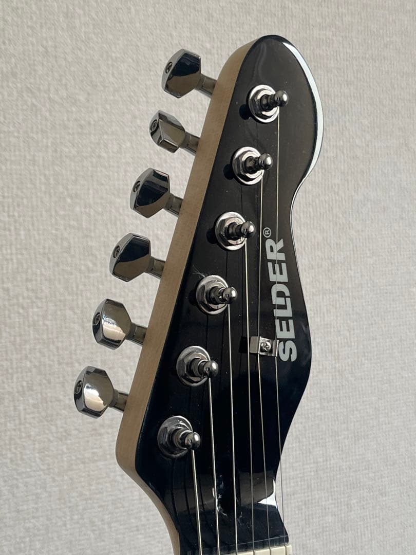 SELDER エレキギター ブラック ストラト
