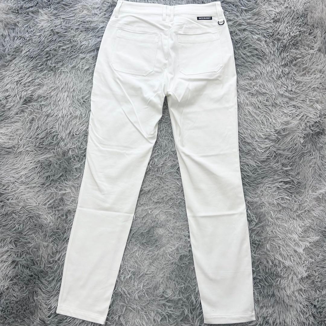 新品　ジャックバニー　パンツ　ストレッチ　裏起毛　秋冬　ホワイト　サイズ2