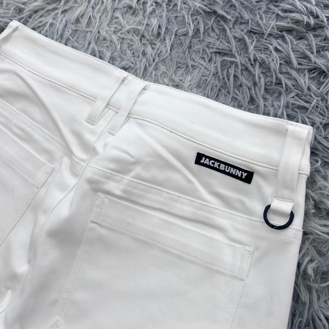 新品　ジャックバニー　パンツ　ストレッチ　裏起毛　秋冬　ホワイト　サイズ2