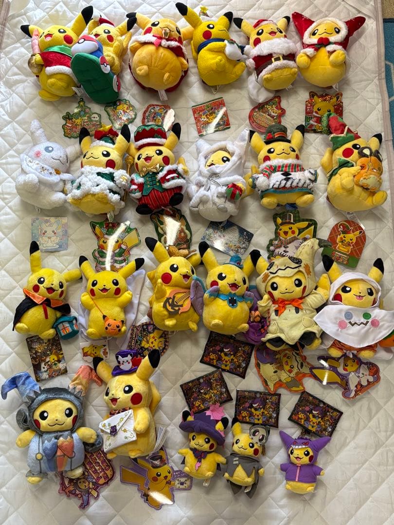セット　まとめ　クリスマス　ハロウィン　ぬいぐるみ　ピカチュウ ポケモンセンター