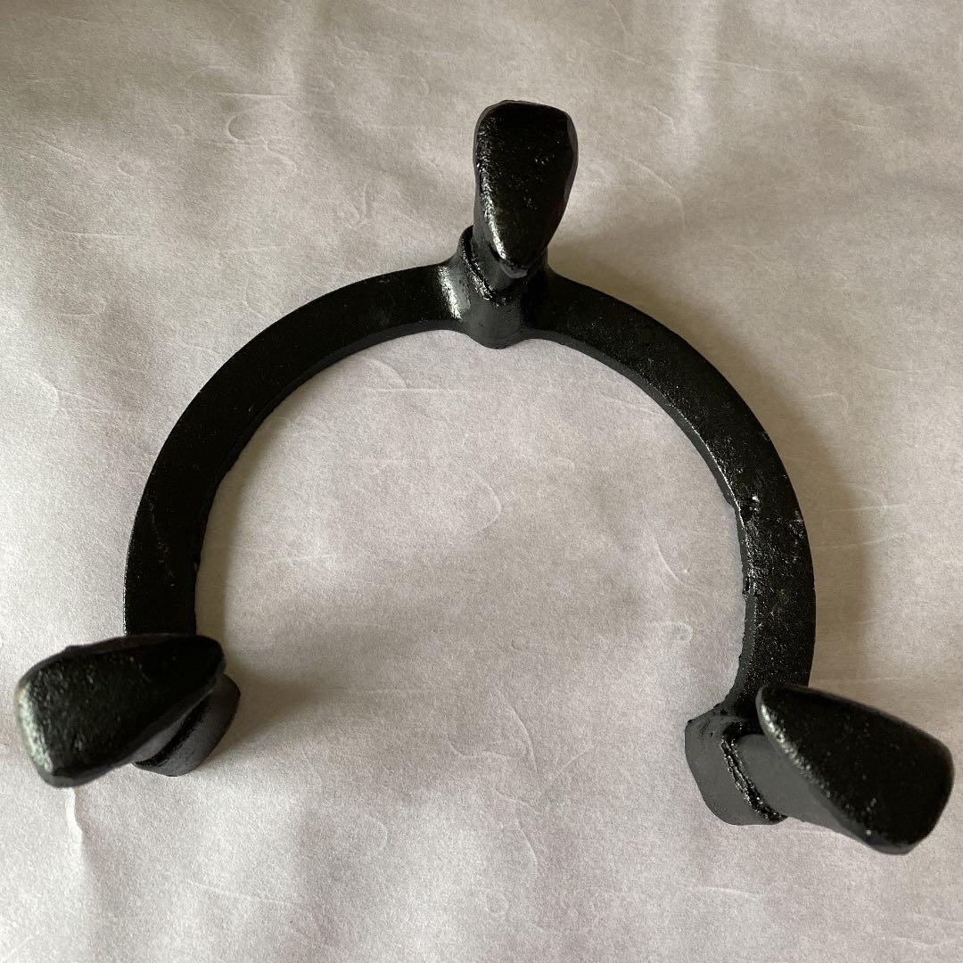 茶道具　松地紋　阿弥陀堂釜　唐銅　面取風鑪