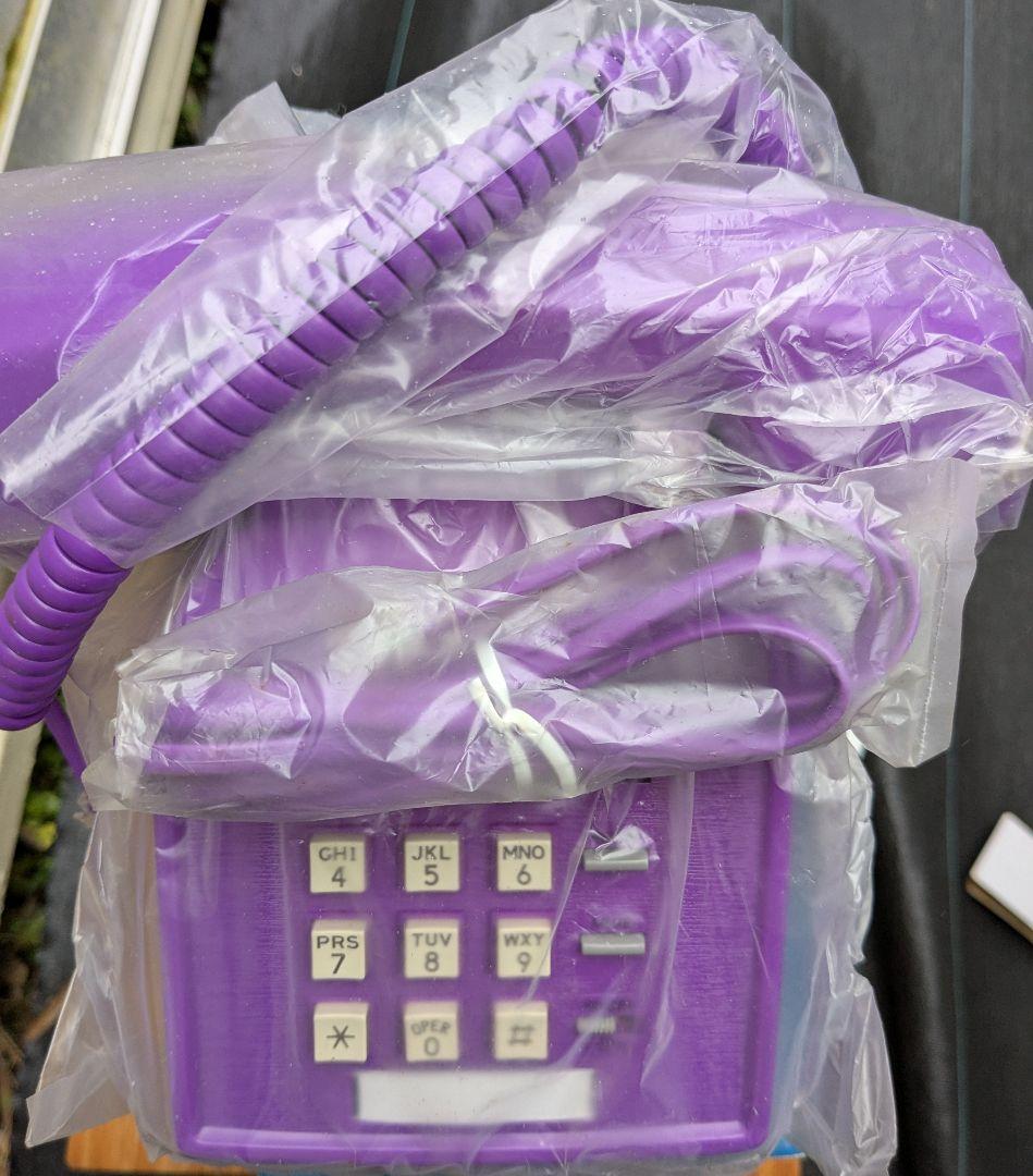 昭和レトロ プッシュ式電話海外物 インテリア　アンティーク