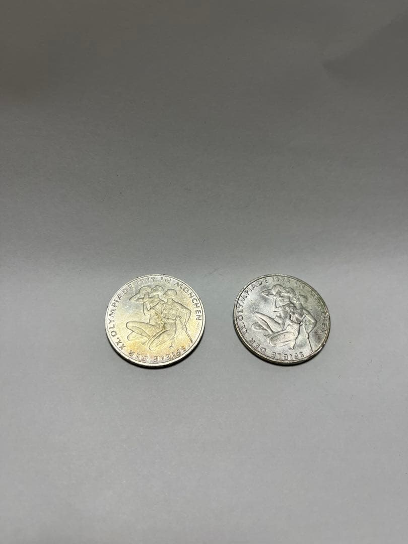 1972年ミュンヘンオリンピック開催記念、2枚セット