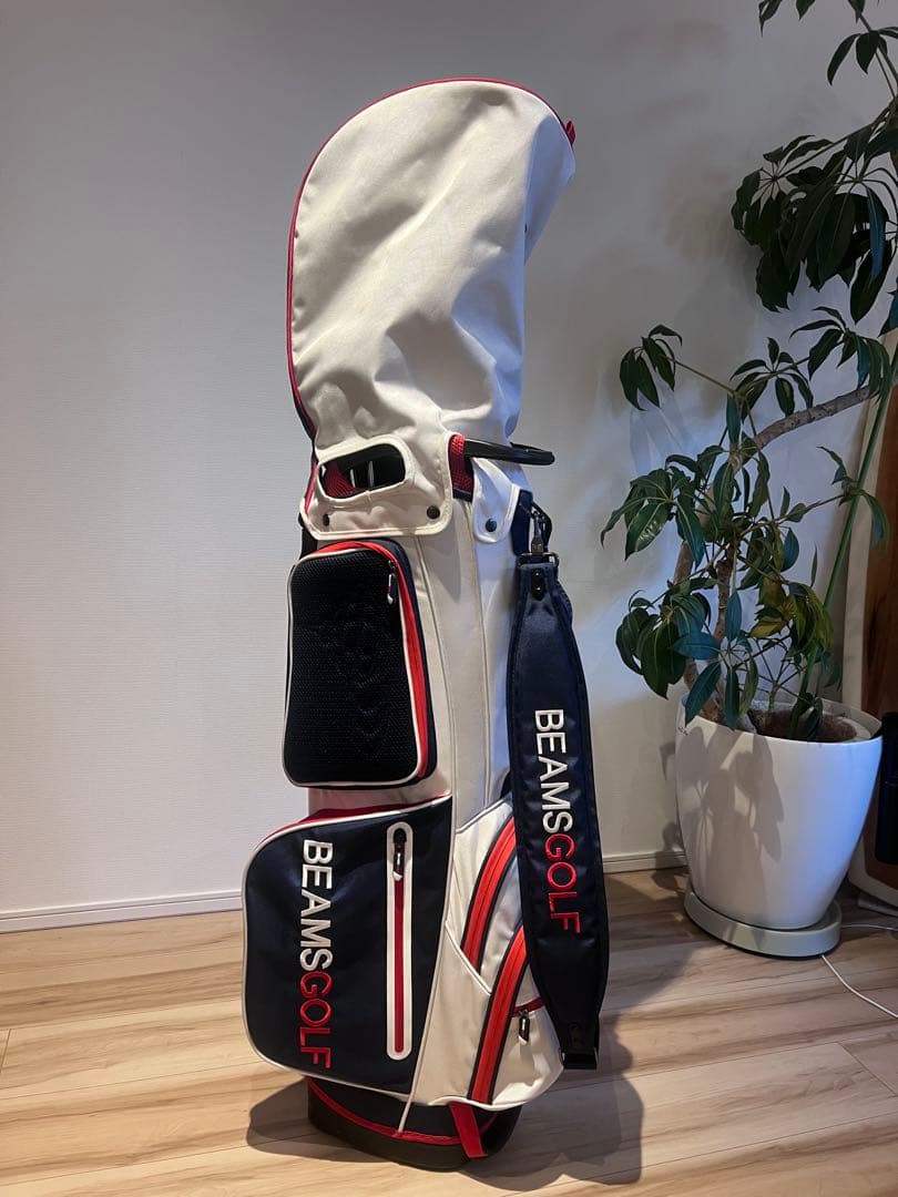 BEAMS GOLF キャディバッグ 【おまけ付き】カラビナ付きタオル