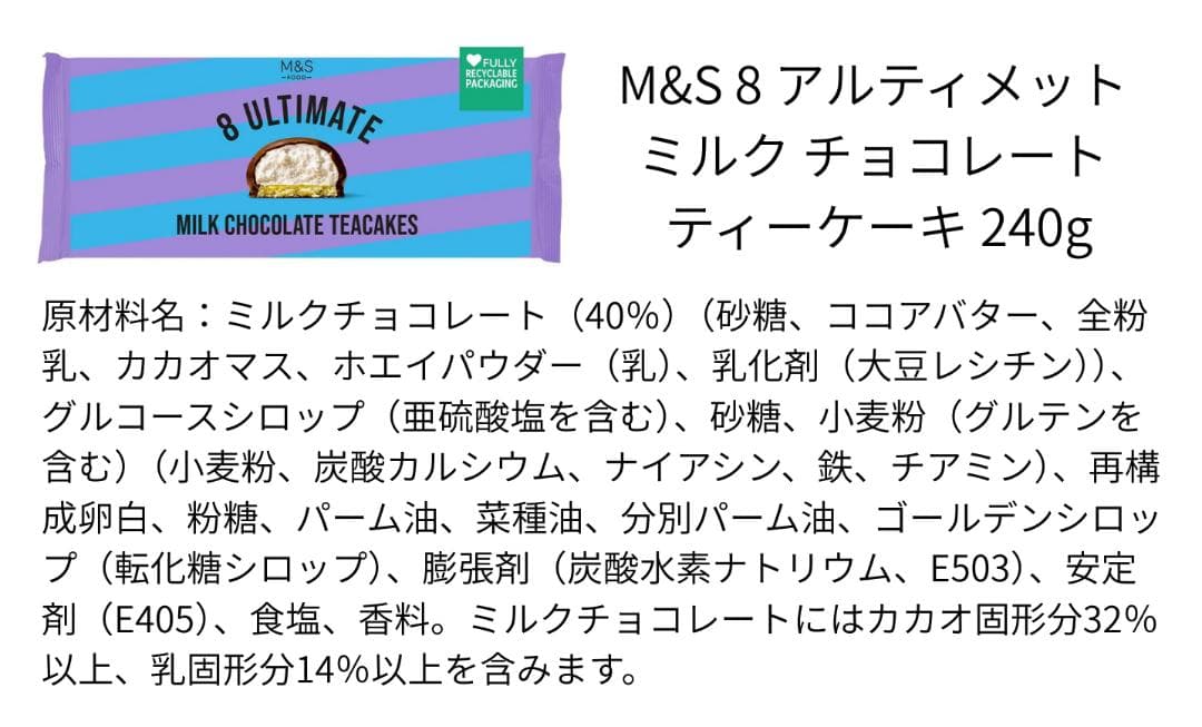ヴィクトリアケーキ様 リクエスト（M&S・リントンズ）