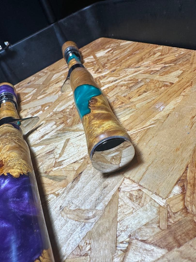 スタビライズドウッド　渓流釣り　ブラックバストップウォーター ブライトリバー