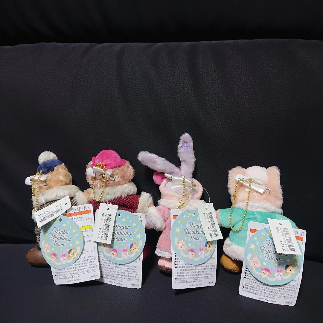 新品タグ付ダッフィー&フレンズウィンタートゥインクリングタウン ぬいば4体セット