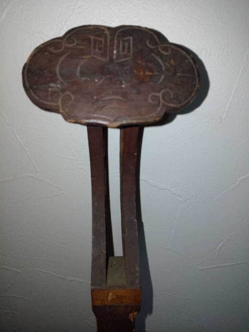 骨董 中国 古楽器 月琴 唐木棹 中国琵琶 時代 弦楽器